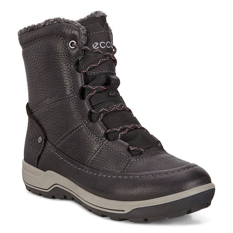 Women Outdoor Trekking Ecco Trace Lite - Winter Boot Black - India DLPYCW195